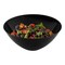 Solid Black Organic Round Disposable Plastic Bowls - 100 oz. (24 Bowls)